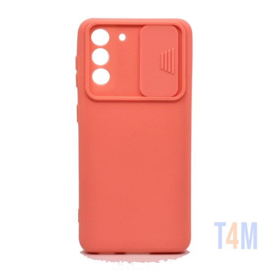 SILICONE COVER WITH CAMERA SHIELD FOR SAMSUNG GALAXY S21 PLUS PINK